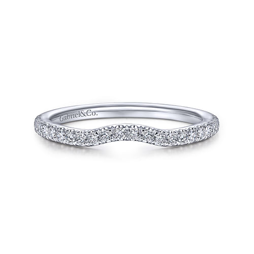 14K White Gold Matching Wedding Band