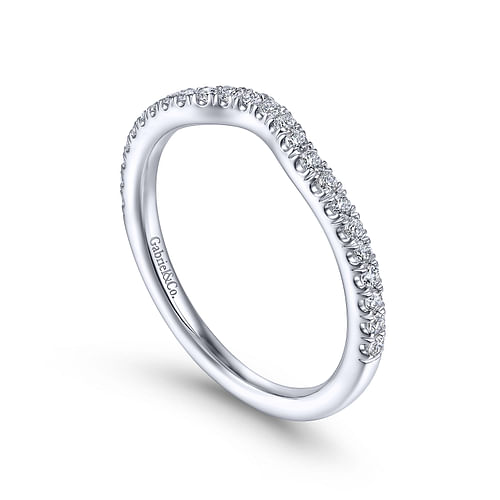 14K White Gold Matching Wedding Band