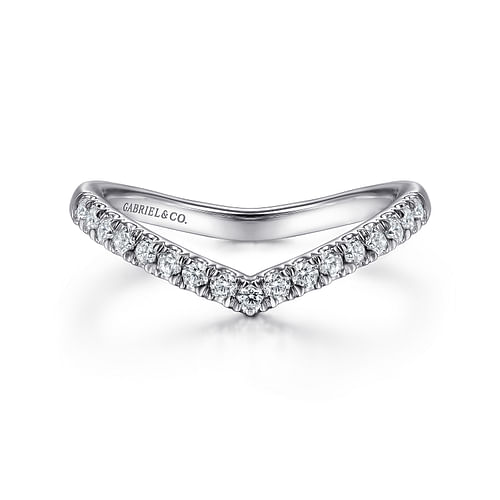 14K White Gold Matching Wedding Band