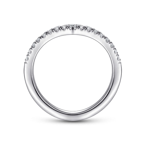 14K White Gold Matching Wedding Band