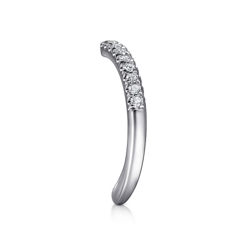 14K White Gold Matching Wedding Band