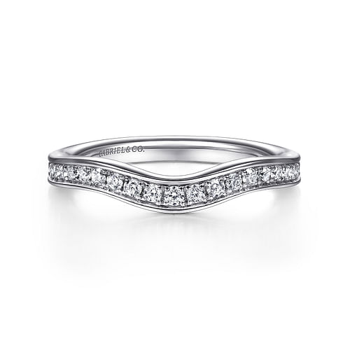 14K White Gold Matching Wedding Band