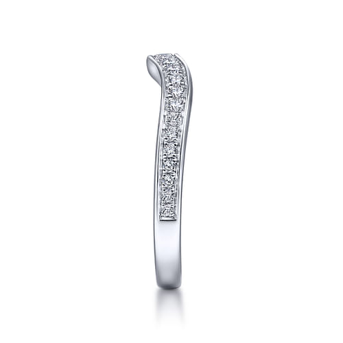 14K White Gold Matching Wedding Band