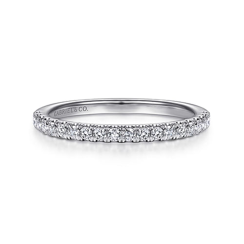 14K White Gold Matching Wedding Band