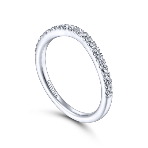 14K White Gold Matching Wedding Band