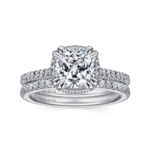 14K White Gold Matching Wedding Band
