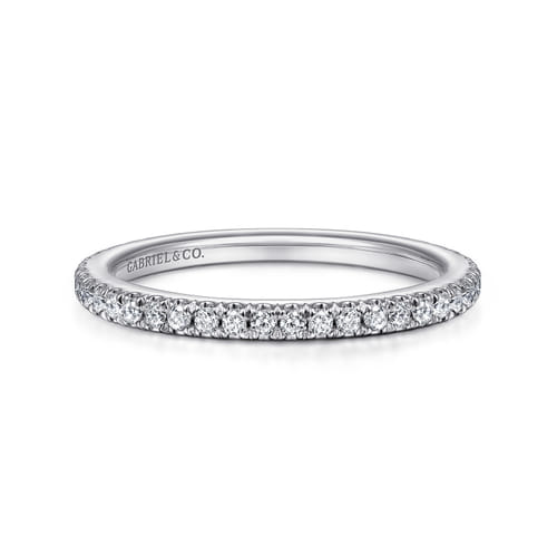 14K White Gold Matching Wedding Band