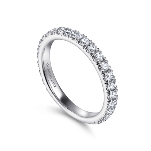14K White Gold Matching Wedding Band