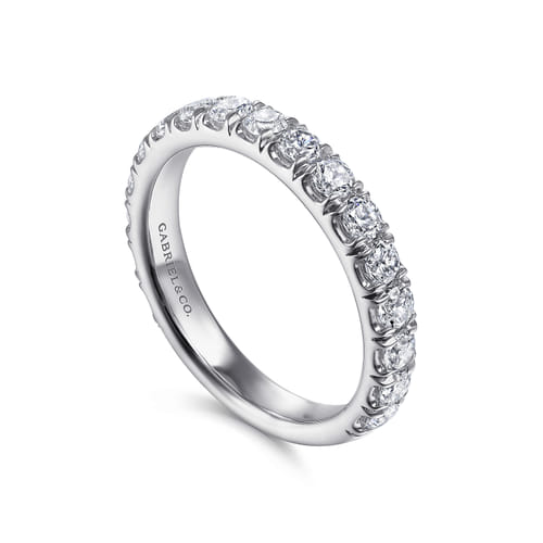 14K White Gold Matching Wedding Band