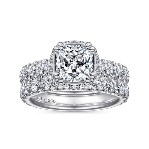 14K White Gold Matching Wedding Band