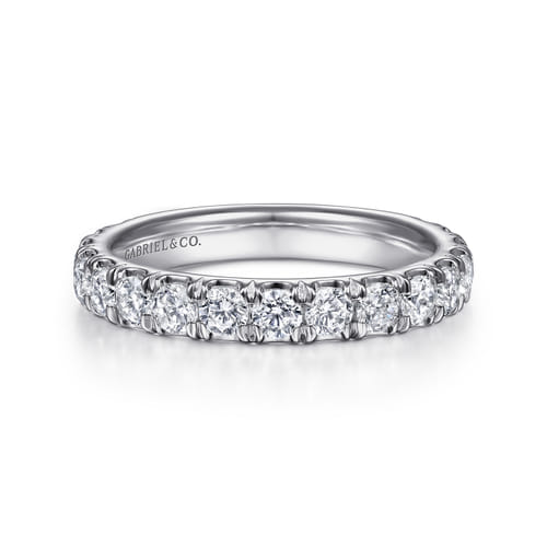 14K White Gold Matching Wedding Band