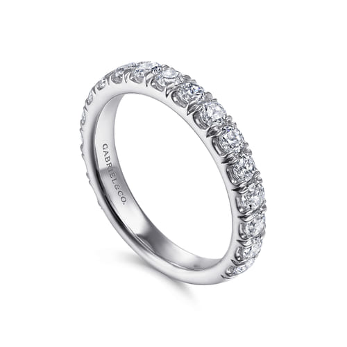 14K White Gold Matching Wedding Band