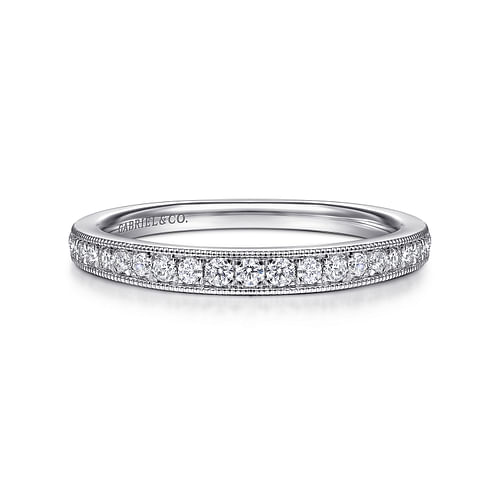 14K White Gold Matching Wedding Band