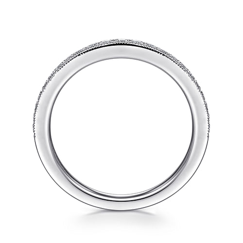 14K White Gold Matching Wedding Band