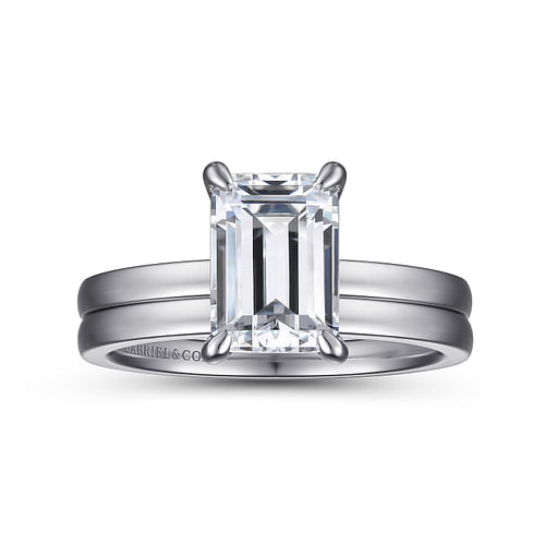 14K White Gold Matching Wedding Band