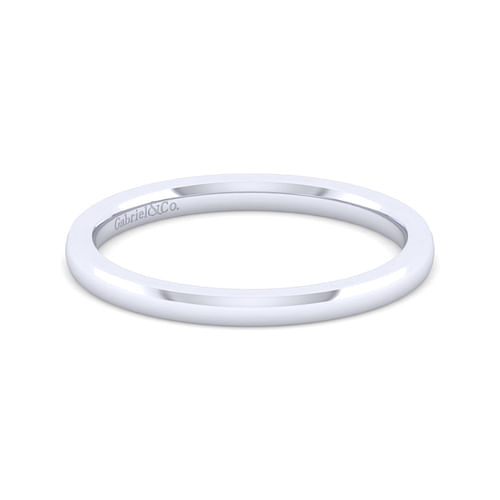 14K White Gold Matching Wedding Band