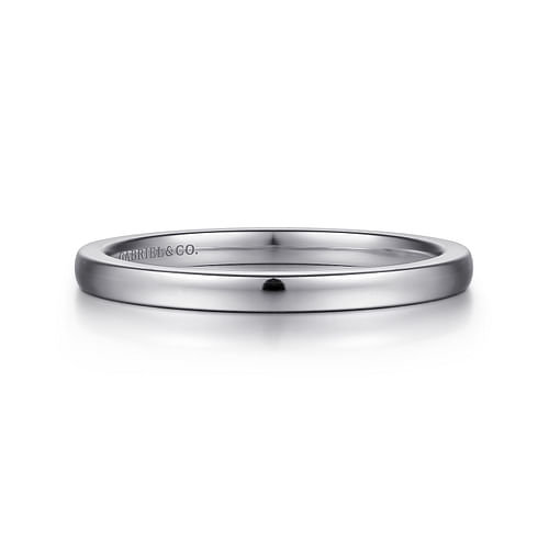 14K White Gold Matching Wedding Band