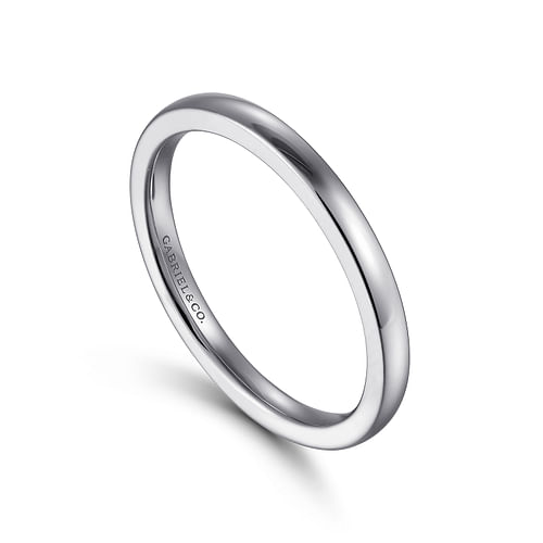 14K White Gold Matching Wedding Band