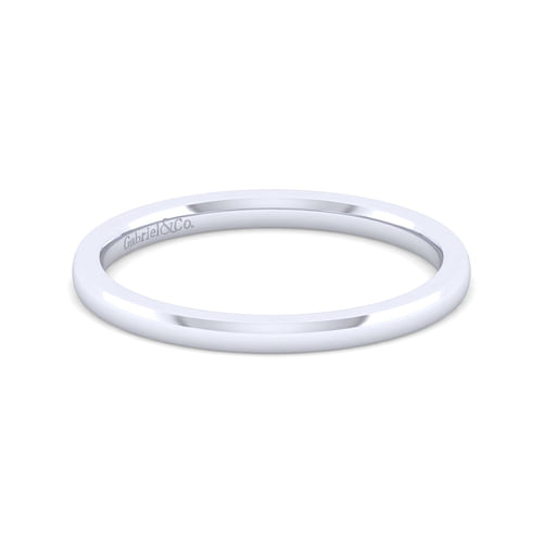 14K White Gold Matching Wedding Band