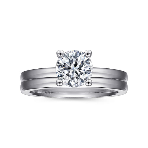 14K White Gold Matching Wedding Band