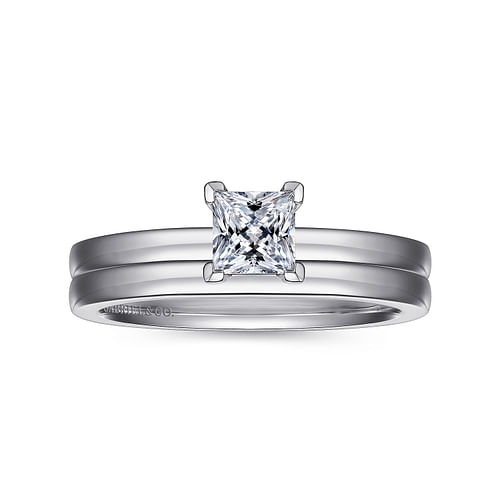 14K White Gold Matching Wedding Band
