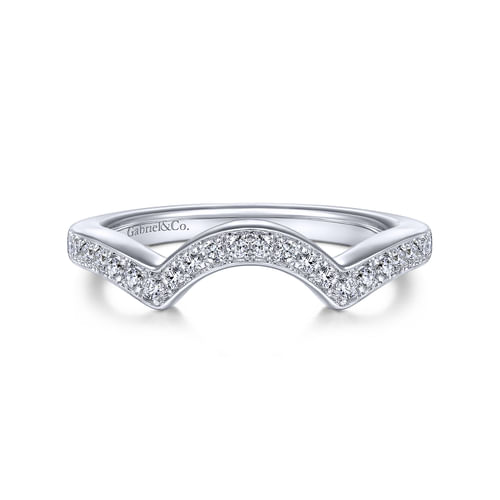 14K White Gold Matching Wedding Band
