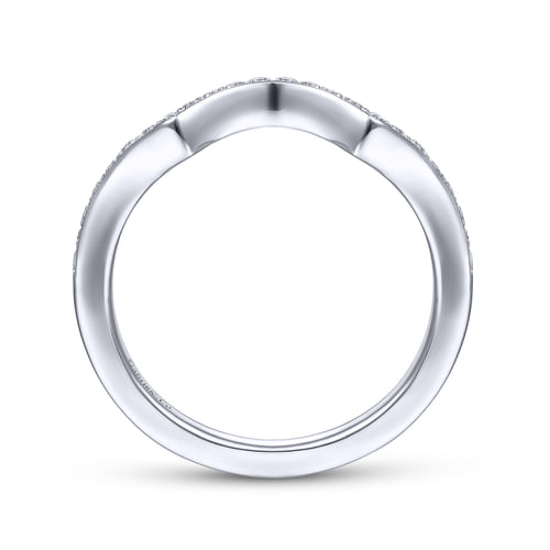 14K White Gold Matching Wedding Band