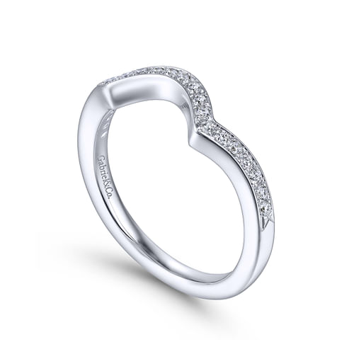 14K White Gold Matching Wedding Band