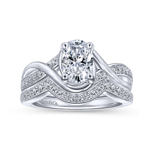 14K White Gold Matching Wedding Band