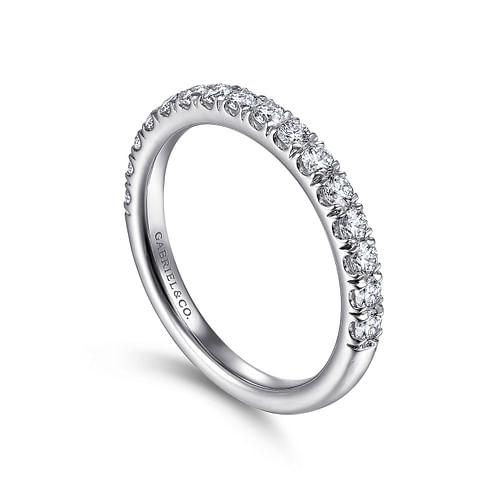 14K White Gold Matching Wedding Band