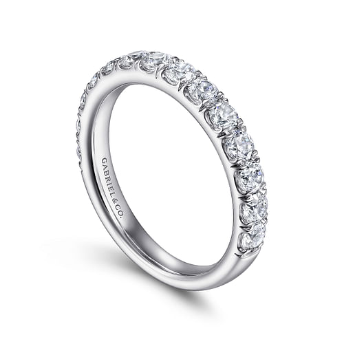 14K White Gold Matching Wedding Band