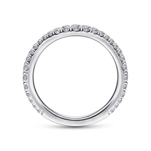 14K White Gold Matching Wedding Band