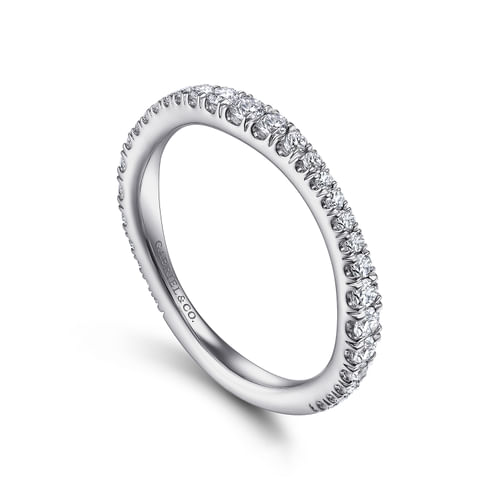 14K White Gold Matching Wedding Band