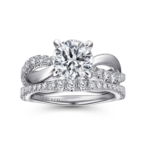 14K White Gold Matching Wedding Band