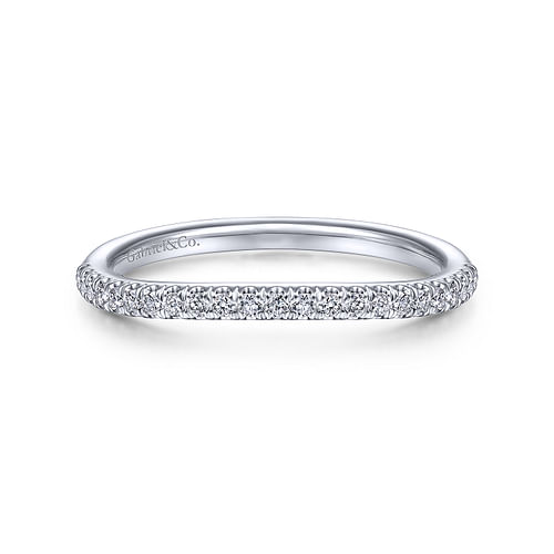 14K White Gold Matching Wedding Band