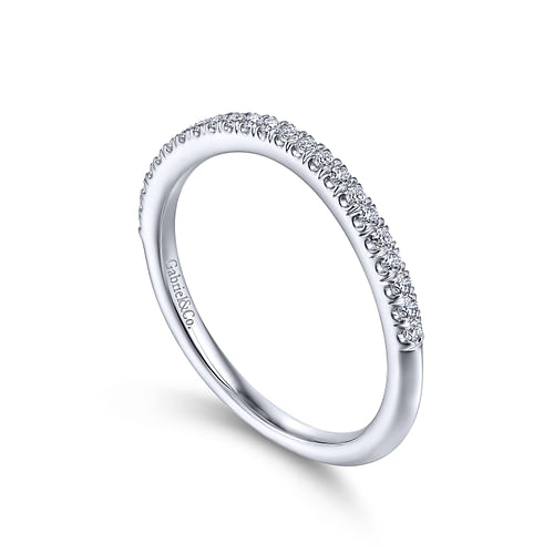 14K White Gold Matching Wedding Band