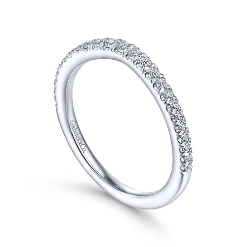 14K White Gold Matching Wedding Band