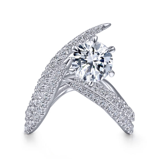 14K White Gold Matching Wedding Band angle 4