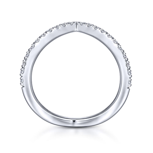 14K White Gold Matching Wedding Band