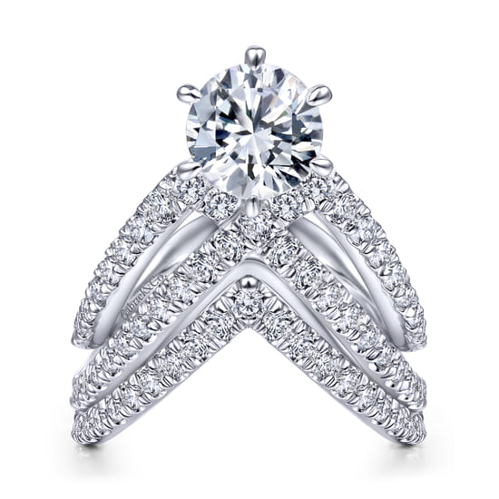 14K White Gold Matching Wedding Band angle 4