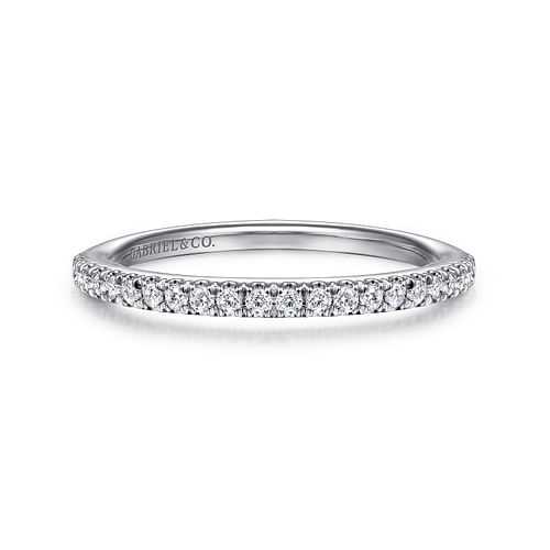 14K White Gold Matching Wedding Band