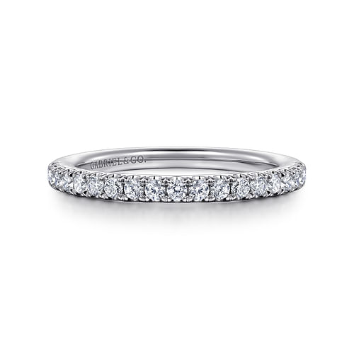 14K White Gold Matching Wedding Band