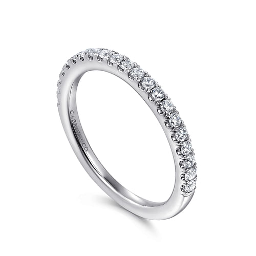 14K White Gold Matching Wedding Band