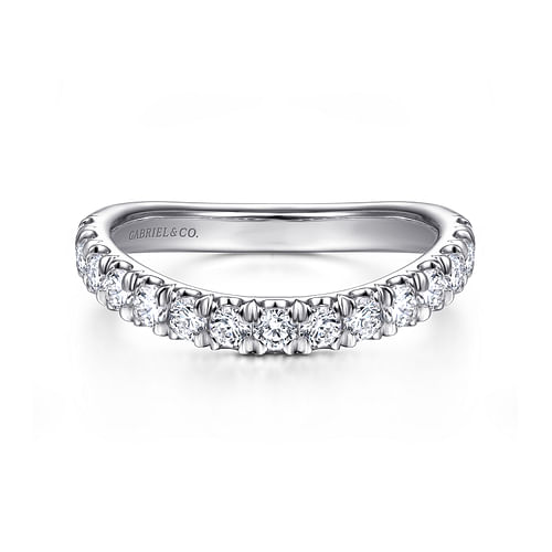 14K White Gold Matching Wedding Band