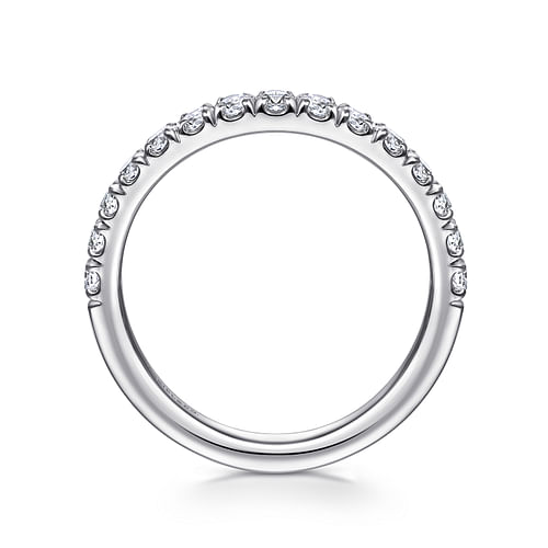 14K White Gold Matching Wedding Band