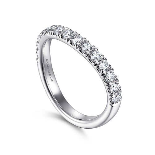 14K White Gold Matching Wedding Band