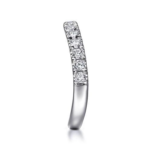 14K White Gold Matching Wedding Band