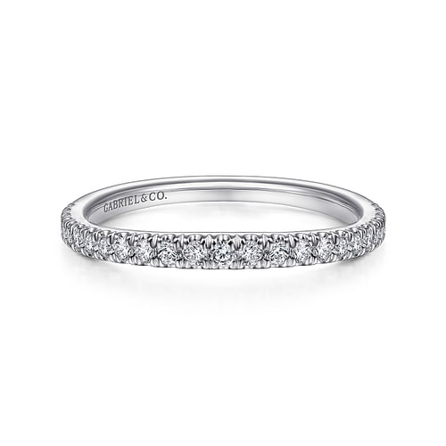 14K White Gold Matching Wedding Band