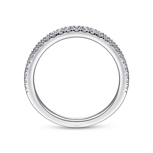 14K White Gold Matching Wedding Band