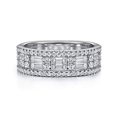 14K White Gold Matching Wedding Band